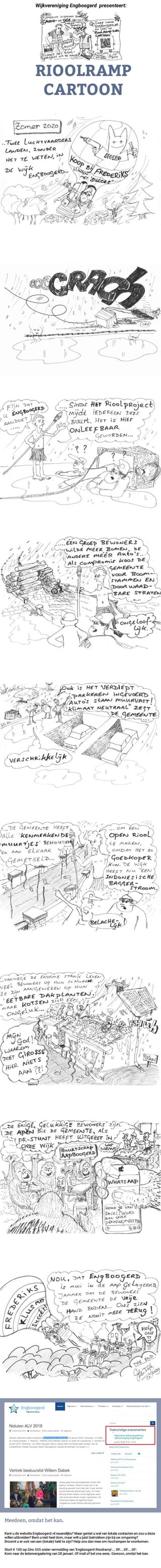 Rioolramp cartoon | Hoe de gemeente Bunnik de wijk Engboogerd kan laten afglijden