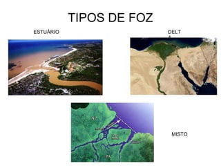 TIPOS DE FOZ ESTUÁRIO DELTA MISTO 