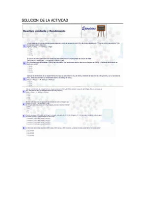 SOLUCION DE LA ACTIVIDAD
 