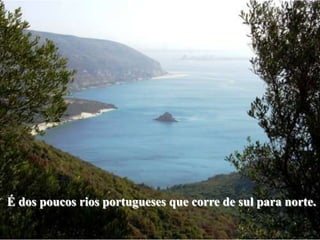 É dos poucos rios portugueses que corre de sul para norte.
 