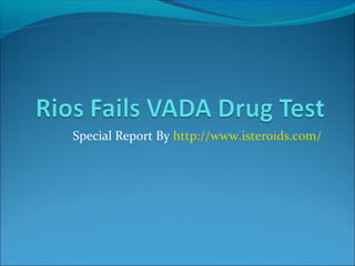 Special Report By http://www.isteroids.com/

 