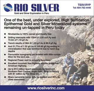 Rio silver Fact Sheet