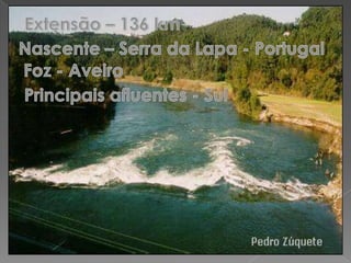 Extensão – 136 kmNascente – Serra da Lapa - PortugalFoz - AveiroPrincipais afluentes - Sul