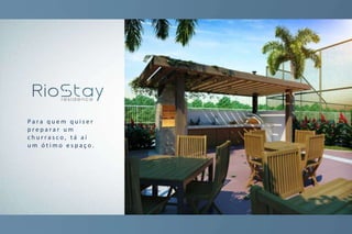 Para quem quiser
preparar um
churrasco, tá aí
um ótimo espaço.
 