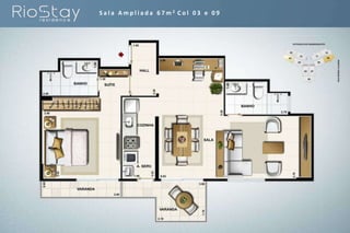 Sala Ampliada 67m2 Col 03 e 09
 