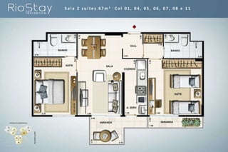 S a l a 2 s u í t e s 6 7 m 2 - C o l 0 1 , 0 4 , 0 5 , 0 6 , 0 7 , 0 8 e 1 1
 