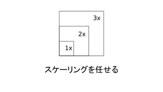スケーリングを任せる
 