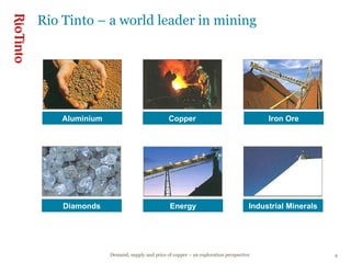 Rio Tinto – a world leader in mining Aluminium Copper Iron Ore Diamonds Energy Industrial Minerals 