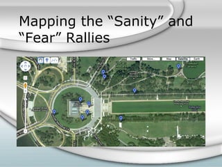 Mapping the “Sanity” and “Fear” Rallies 
