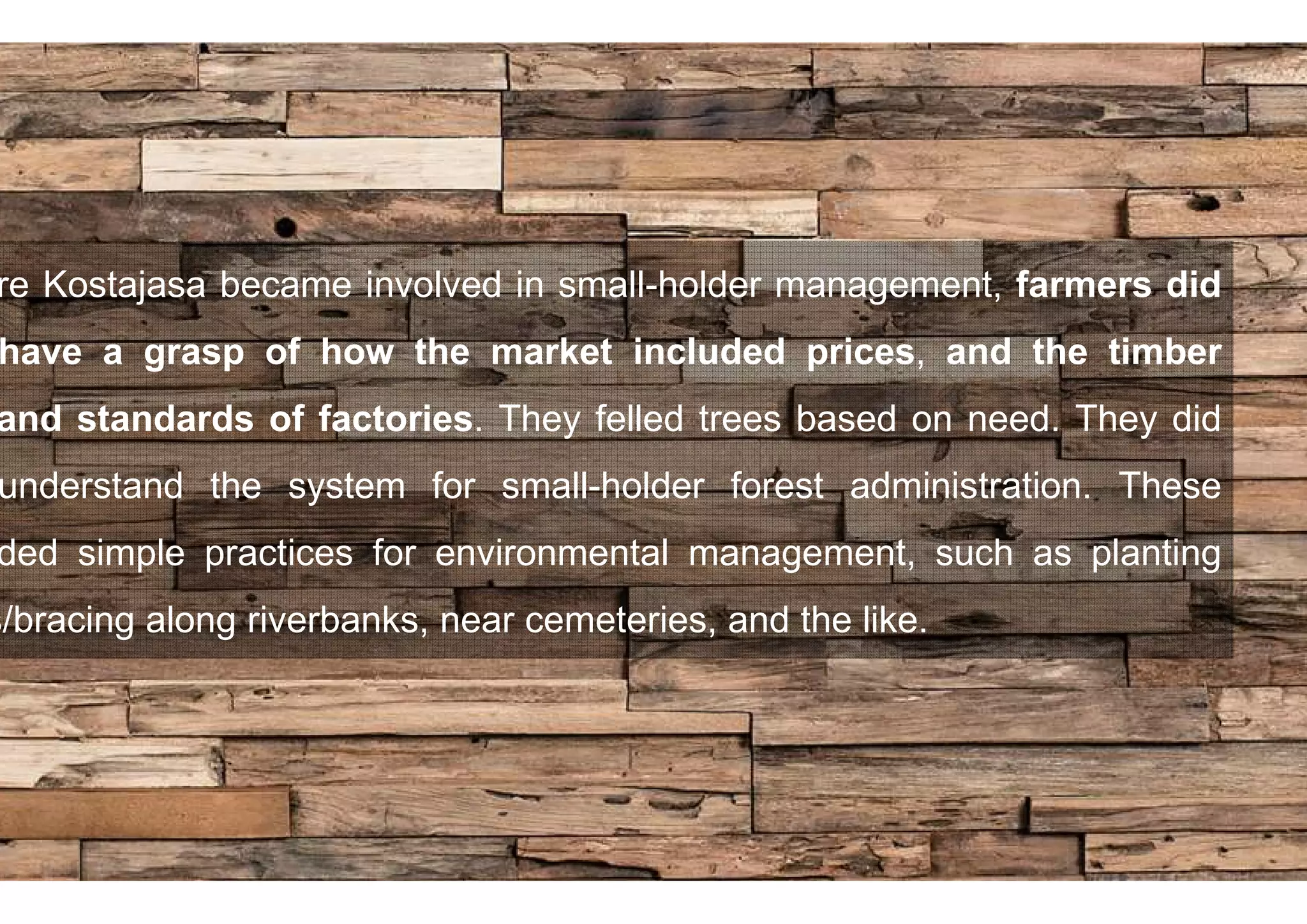 Timber farming in Central Java | PPT