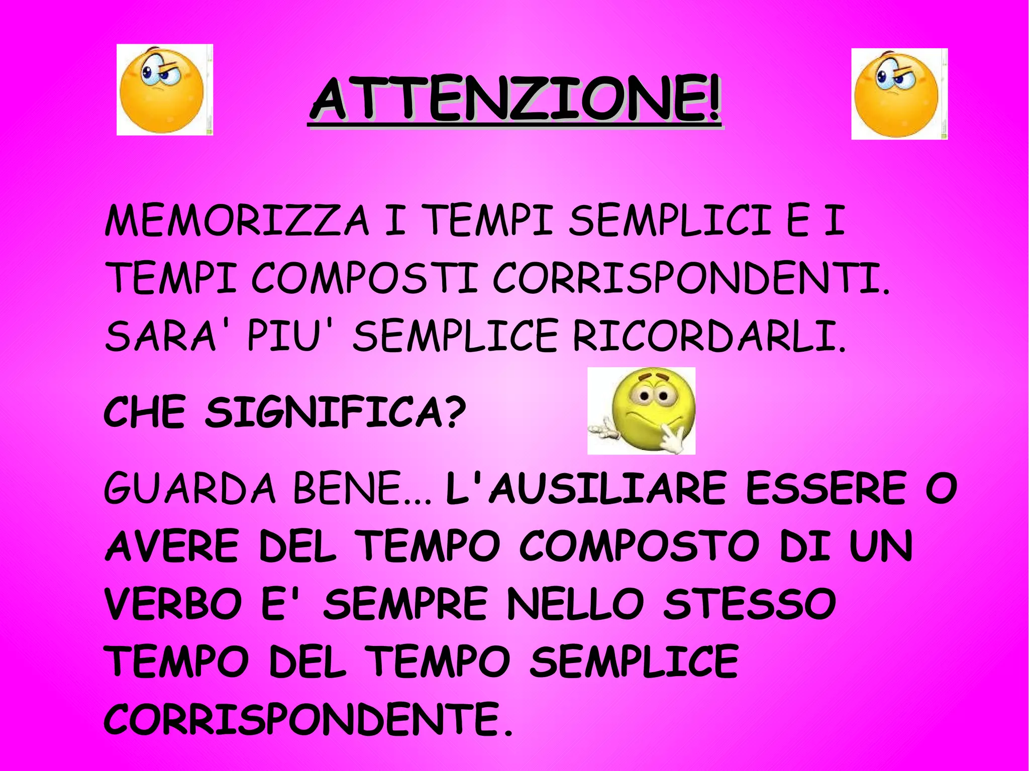 un verbo che manca di precisione