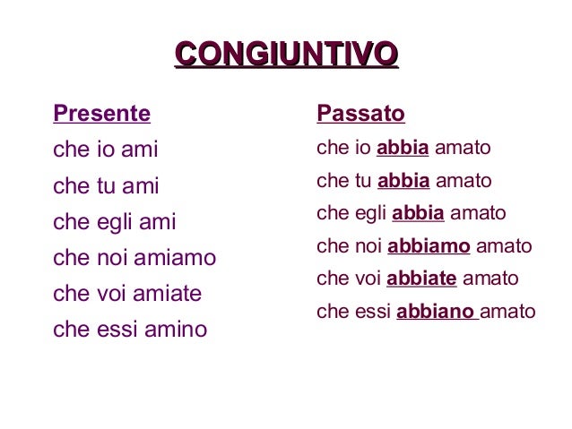 Coniugazione Verbo Amare Forma Attiva