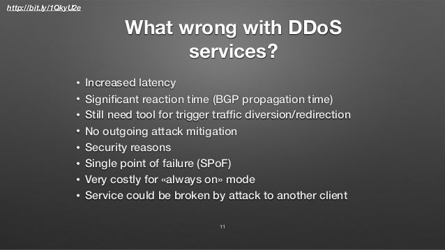 Ripe71 FastNetMon open source DoS / DDoS mitigation Slide 11