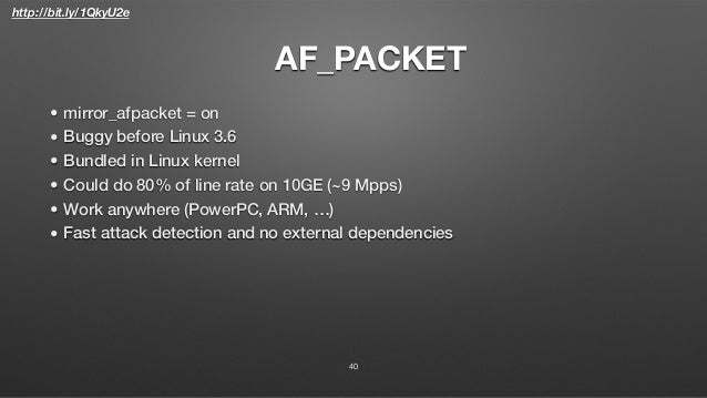 Ripe71 FastNetMon open source DoS / DDoS mitigation Slide 40