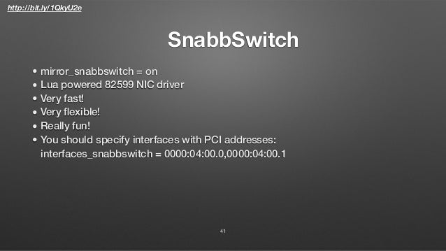 Ripe71 FastNetMon open source DoS / DDoS mitigation Slide 41