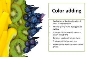 Ripening.ppt ruit ripening is a natural process in which a fruit goes ...