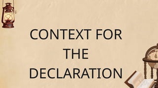 rhetoric and collective necessity the declaration of independence