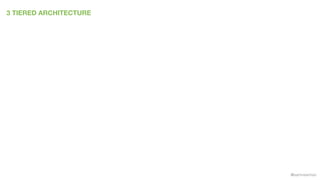 @samnewman
3 TIERED ARCHITECTURE
 