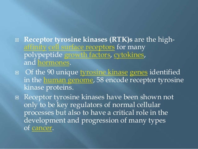 receptors with intrinsic protein kinase activity kinase activity