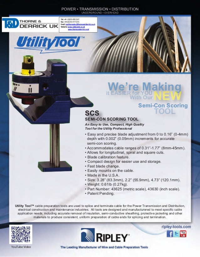 Ripley Utility Tool SCS Semi Con Scoring Tool