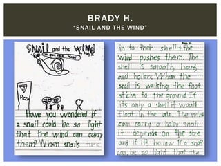BRADY H.
“SNAIL AND THE WIND”
 