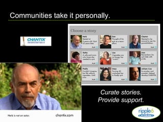 Embedded in a social network.