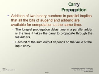 Ripple carry propagation or carry look ahead in DLD | PDF