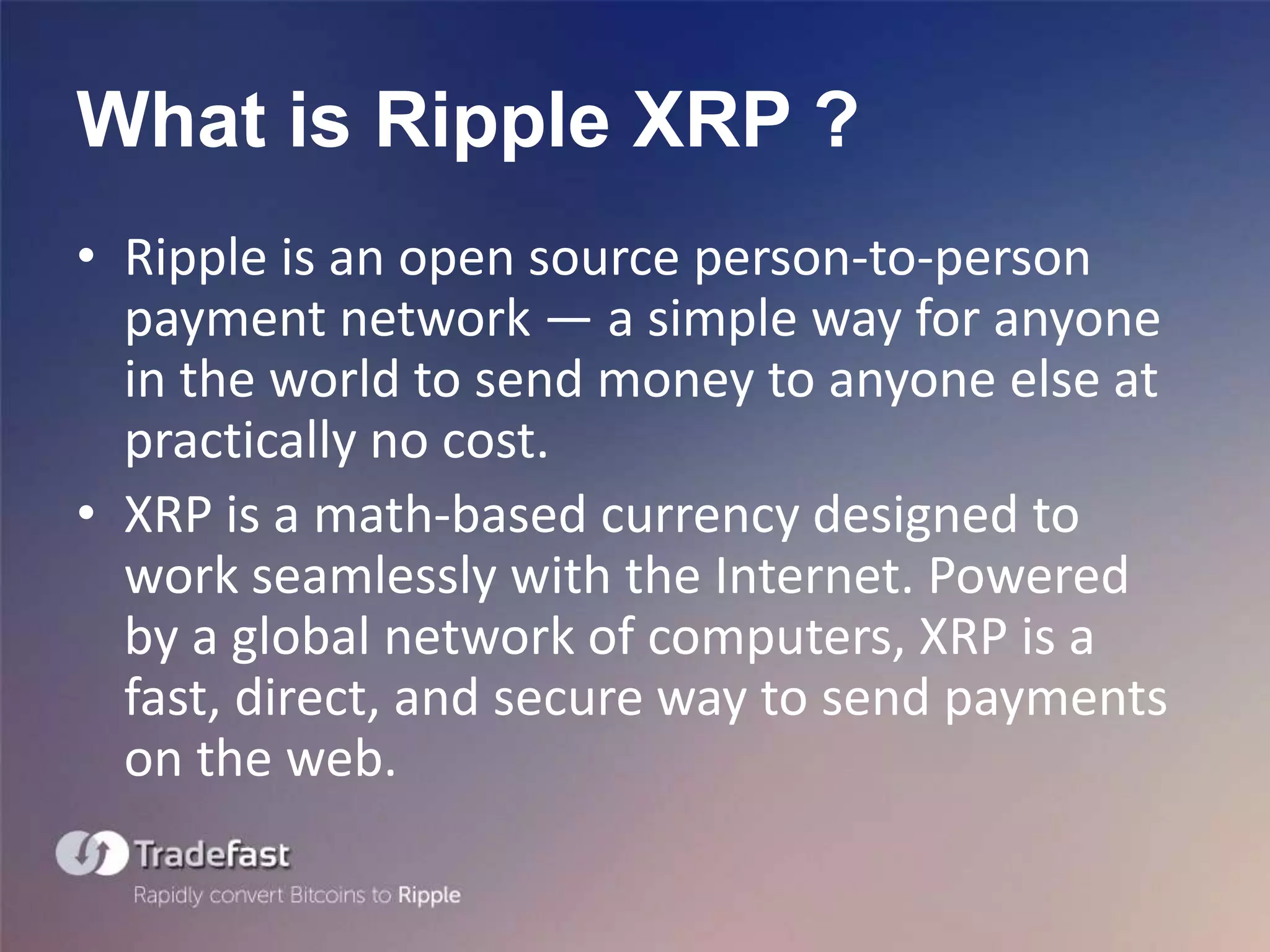 An Introduction to Ripple XRP | PPTX