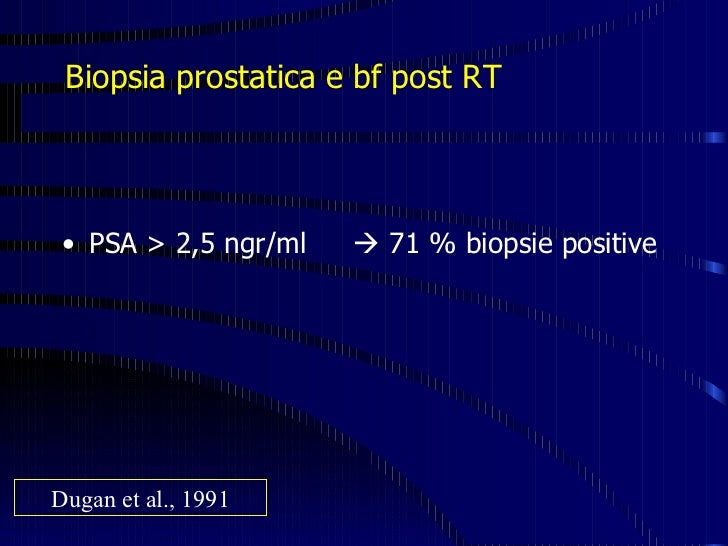 datazione con carcinoma della prostata