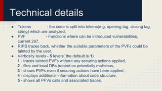 RIPS - static code analyzer for vulnerabilities in PHP | PDF