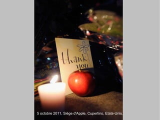 5 octobre 2011, Siège d'Apple, Cupertino, Etats-Unis.