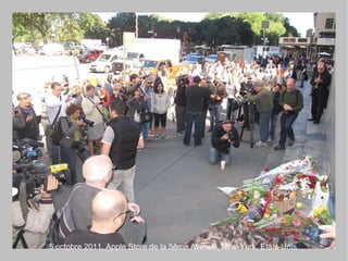 5 octobre 2011, Apple Store de la 5ème Avenue, New-York, Etats-Unis.