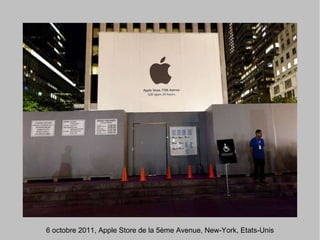6 octobre 2011, Apple Store de la 5ème Avenue, New-York, Etats-Unis 