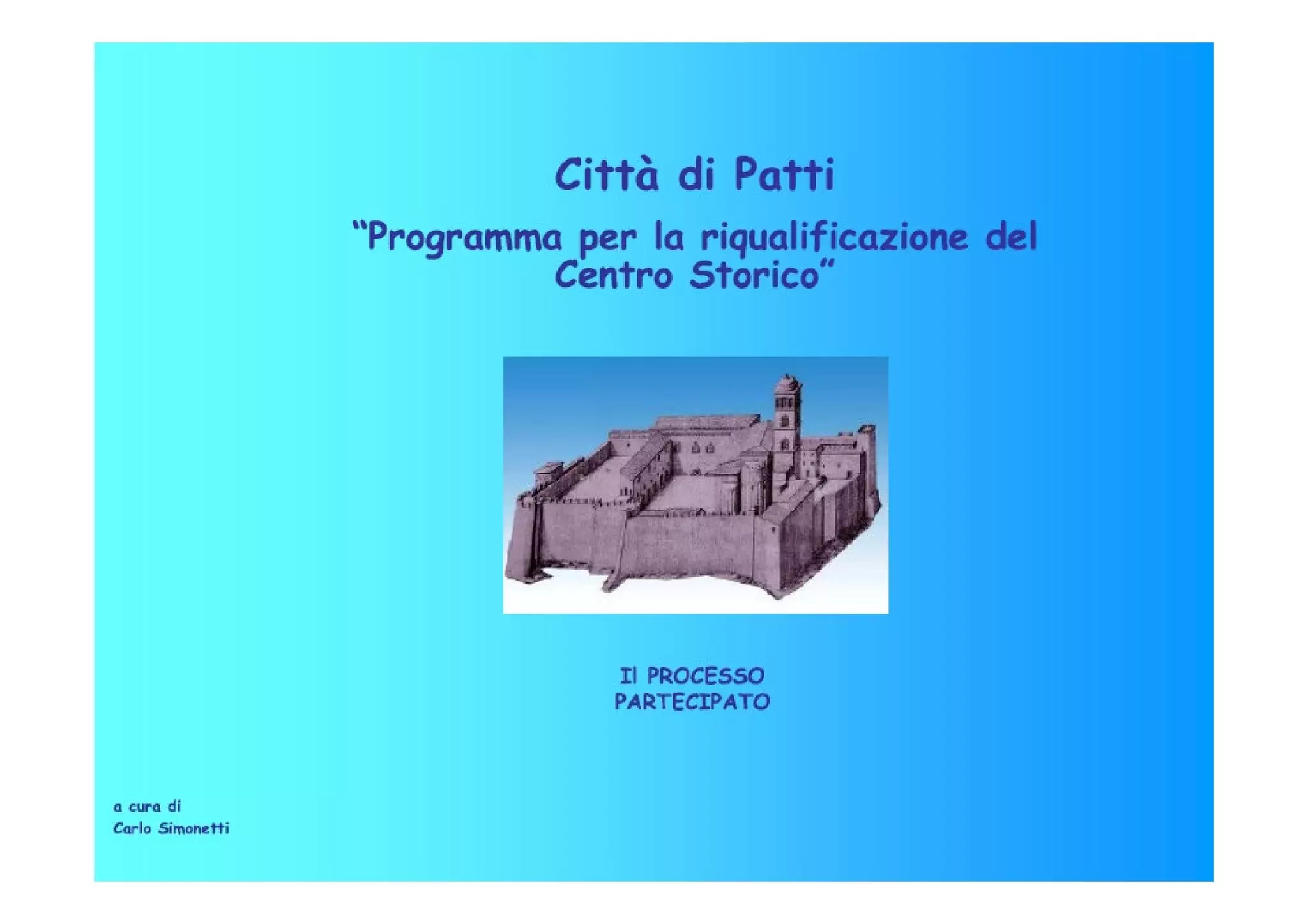 Riqualificazione Centro Storico di Patti