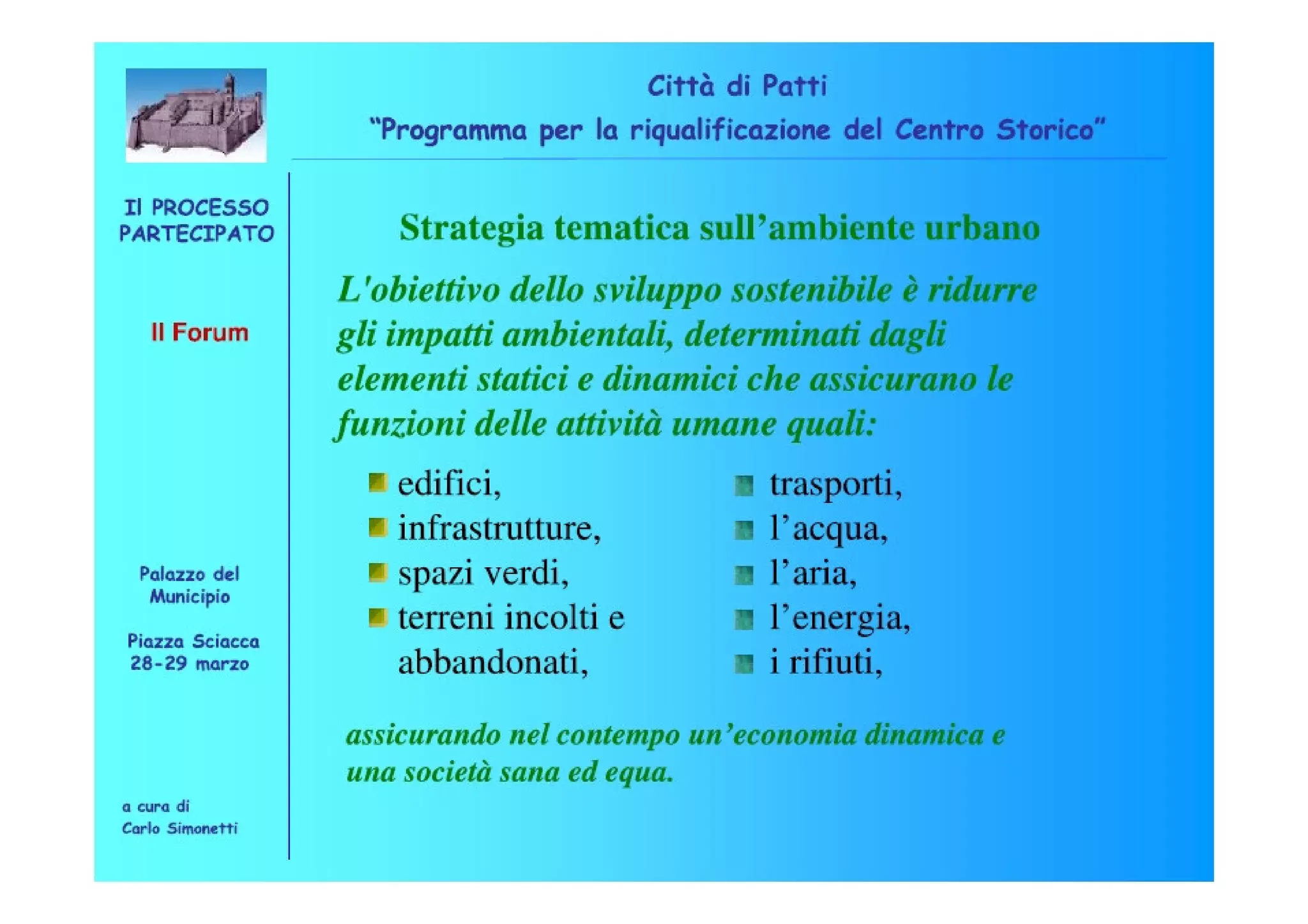 Riqualificazione Centro Storico di Patti