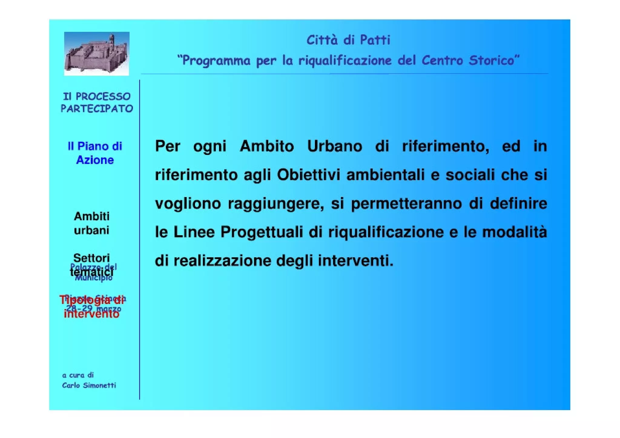 Riqualificazione Centro Storico di Patti