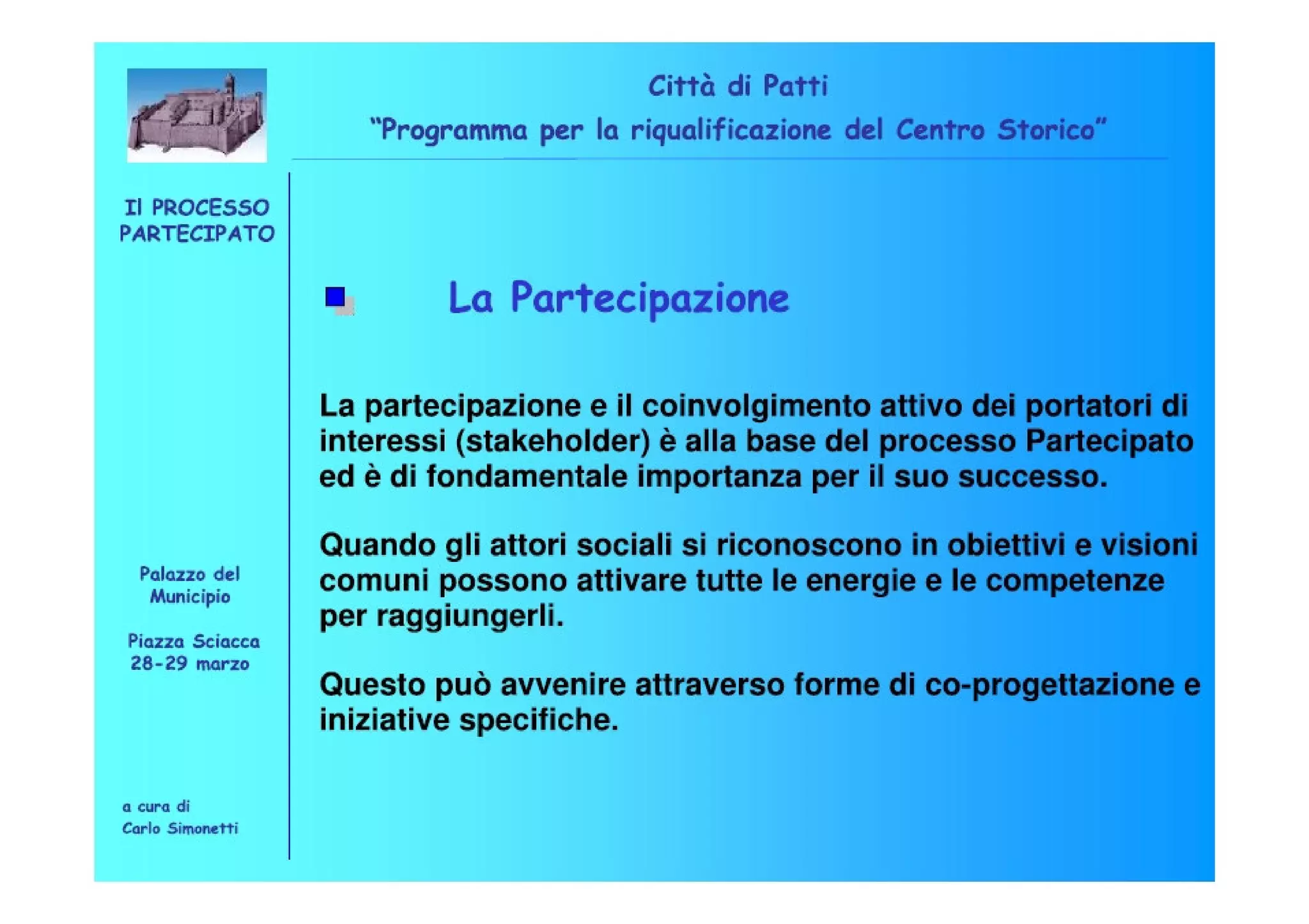 Riqualificazione Centro Storico di Patti