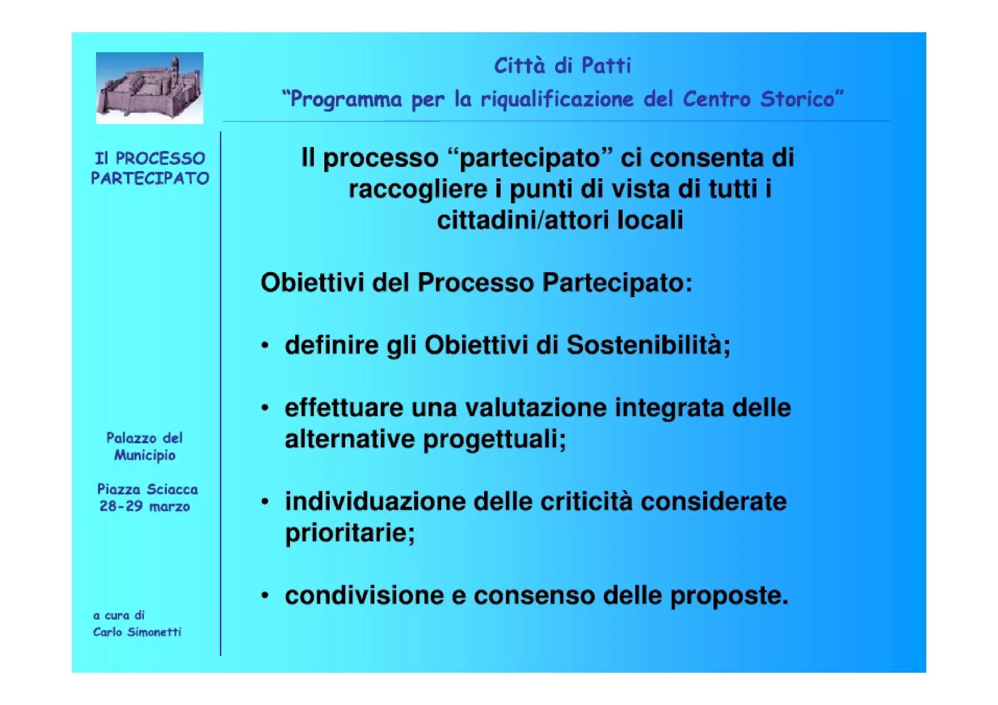 Riqualificazione Centro Storico di Patti