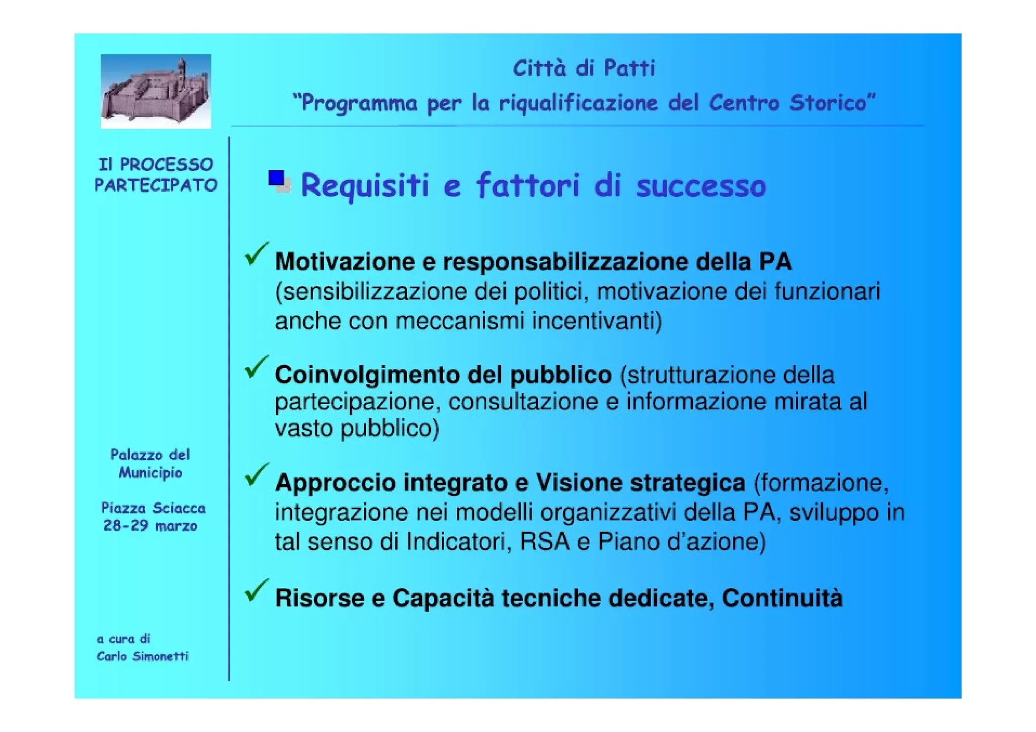 Riqualificazione Centro Storico di Patti