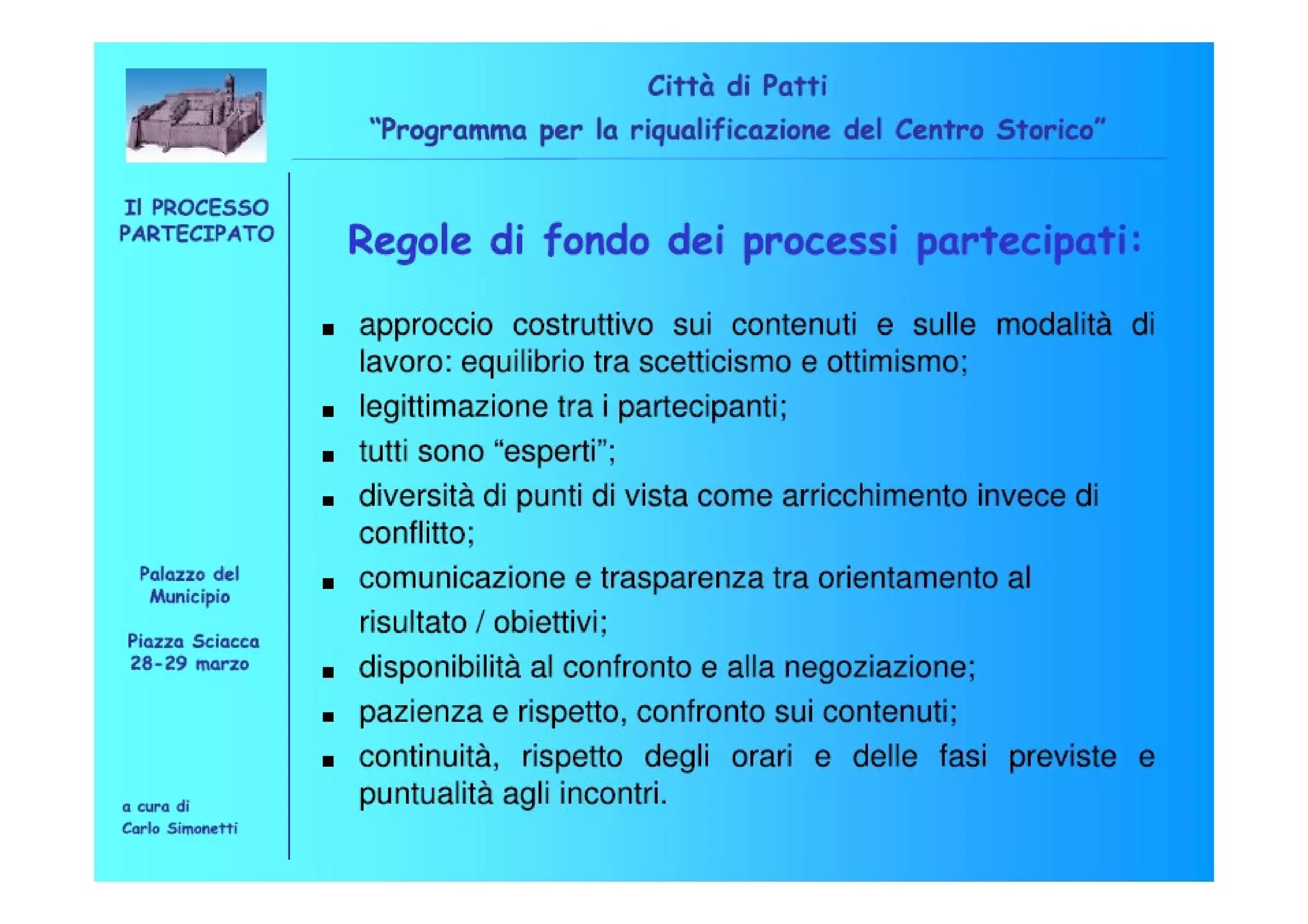 Riqualificazione Centro Storico di Patti