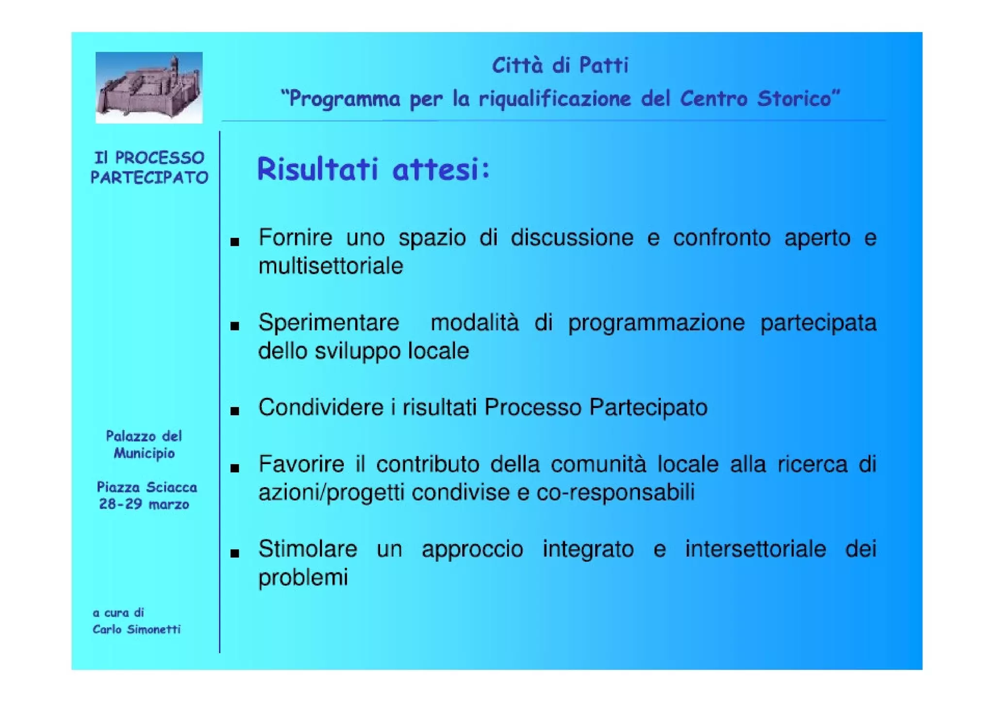 Riqualificazione Centro Storico di Patti