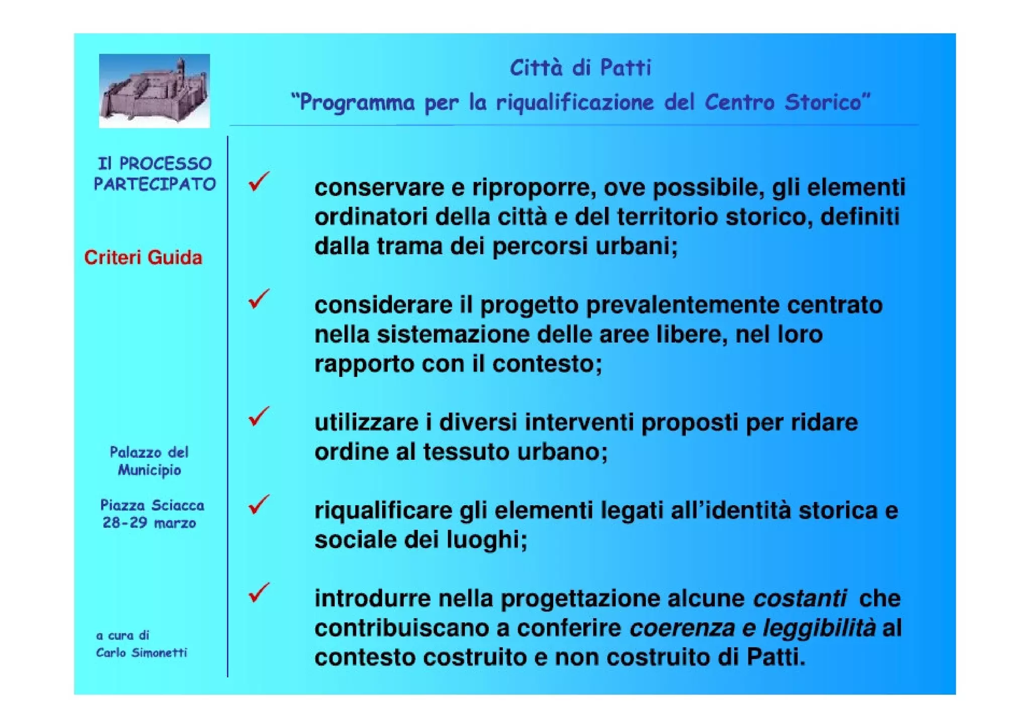 Riqualificazione Centro Storico di Patti