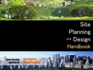 Site Planning and Design Handbook | PPTX
