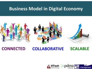 Business Model in Digital Economy
CONNECTED COLLABORATIVE SCALABLE
 