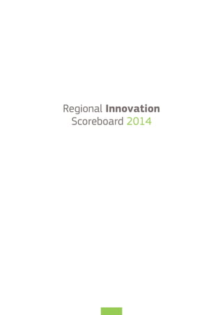 Regional Innovation
Scoreboard 2014

 