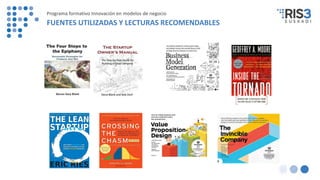 Programa formativo Innovación en modelos de negocio
FUENTES UTILIZADAS Y LECTURAS RECOMENDABLES
 