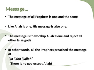 Risalah - explanation of prophethood in detail | PPSX