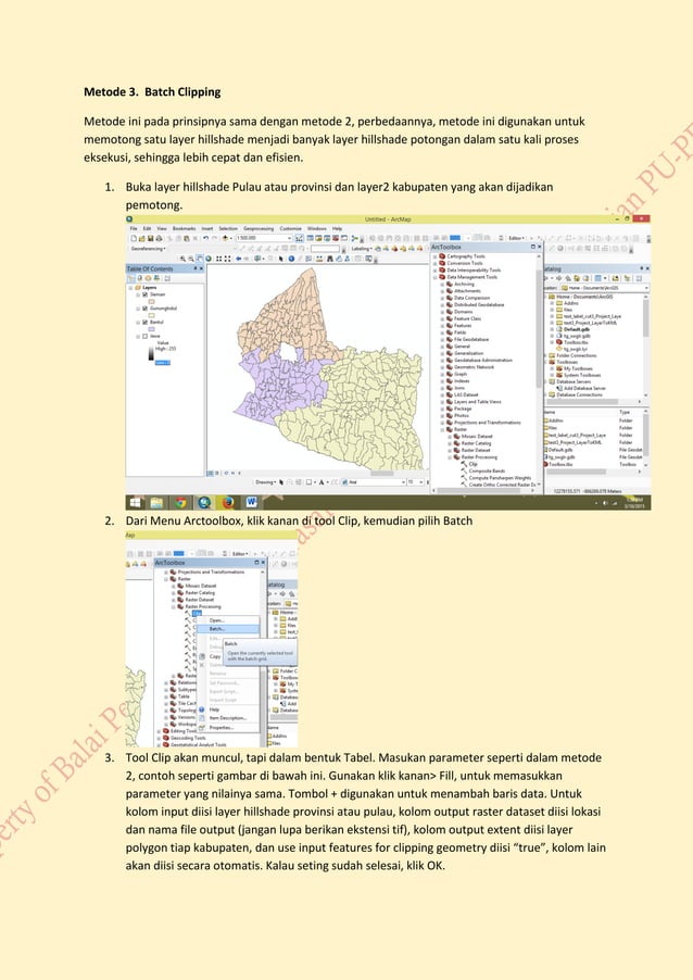 Tiga Cara Memotong file Raster Sesuai Batas Polygon Menggunakan ArcGIS ...
