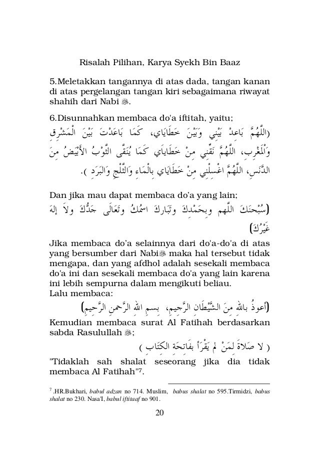 Risalah Pilihan Seputar Aqidah, Shalat, Zakat, Puasa, Haji 