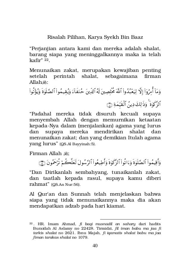 Risalah Pilihan Seputar Aqidah Shalat Zakat Puasa Haji Dan Dzikir Risalah Pilihan Seputar Aqidah Shalat Zakat Puasa Haji Dan Dzikir